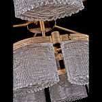 Люстра двухъярусная с текстурными овальными абажурами Splendor Palace Style варинант исполнения - 4 | Loft Concept в Сочи