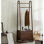 Вешалка деревянная с 2- мя ящиками Moon Walnut Furniture варинант исполнения - 2 | Loft Concept в Сочи