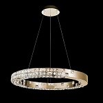 Люстра золотая в форме кольца с мозаичным хрустальным оформлением Sparks of Crystal варинант исполнения - 3 | Loft Concept в Сочи