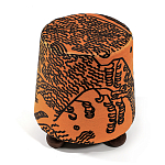 Пуф Wakonda Terracotta Tiger Mountain с Круглыми ножками  варинант исполнения - 2 | Loft Concept в Сочи
