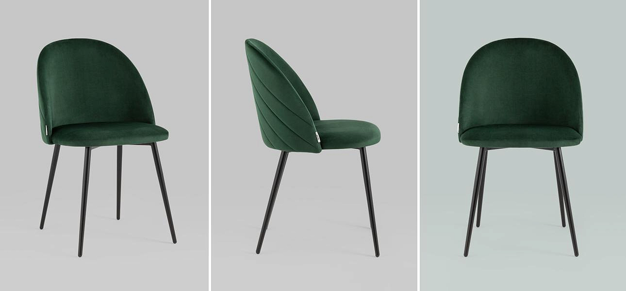Стул Зеленый Велюр Miruna Leaf Chair Стул Зеленый Велюр Miruna Leaf Chair - Loft-Concept в Сочи