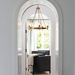  Люстра с 5-ю цилиндрическими плафонами из стекла с пузырьками Hinkley варинант исполнения - 9 | Loft Concept в Сочи