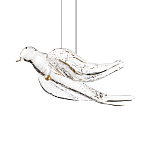 Подвесной светильник с прозрачной стеклянной птичкой Serip Voa варинант исполнения - 6 | Loft Concept в Сочи