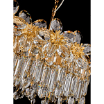 Люстра с декоративными элементами в виде крупных хрустальных цветов Palace Gardens варинант исполнения - 3 | Loft Concept в Сочи