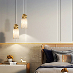 Подвесной светильник светодиодный с цилиндрическим плафоном Stone Helios варинант исполнения - 4 | Loft Concept в Сочи