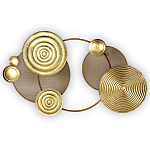 Панно настенное Blank Sheet Golden Orbit варинант исполнения - 1 | Loft Concept в Сочи