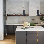  Подвесной светильник черного матового цвета с конусным плафоном 65 см Elstead Lighting варинант исполнения - 9 | Loft Concept в Сочи