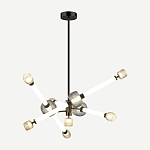 Светодиодная люстра Rovelly Black варинант исполнения - 2 | Loft Concept в Сочи