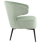 Современное мягкое кресло на металлических ножках Rakush Pistachio варинант исполнения - 5 | Loft Concept в Сочи