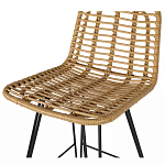 Стул барный с ротанговым плетением Half Bar Chair with Wicker без подлокотников варинант исполнения - 6 | Loft Concept в Сочи