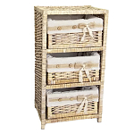 Стеллаж для детской с плетенным выдвижными корзинами Bow варинант исполнения - 1 | Loft Concept в Сочи