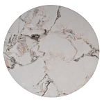 Стол журнальный круглый керамогранит белый Keramos варинант исполнения - 2 | Loft Concept в Сочи