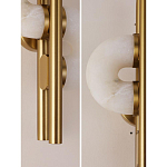 Бра  с фигурным мраморным рассеивателем Spiral of Warm Light варинант исполнения - 8 | Loft Concept в Сочи