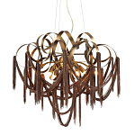 Люстра подвесная с переплетенными металлическими лентами и цепочками Atlantis Chain варинант исполнения - 1 | Loft Concept в Сочи