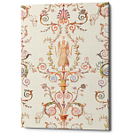 Постер на холсте с изображением ангела и растительных орнаментов Raffael Angel Poster варинант исполнения - 1 | Loft Concept в Сочи