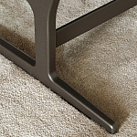 Дизайнерское кресло без подлокотников кожаное на металлическом каркасе PAULA Armchair варинант исполнения - 3 | Loft Concept в Сочи