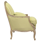 Кресло Ava Classical Armchair green striped flax варинант исполнения - 1 | Loft Concept в Сочи