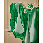 Люстра из стеклянных зеленых лепестков Petalled Illuminator варинант исполнения - 8 | Loft Concept в Сочи