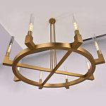 Люстра CANELLE Round Chandelier 8 Modern Brass варинант исполнения - 2 | Loft Concept в Сочи