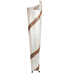 Торшер из перламутра на металлическом каркасе Indonesian Spiral 2 варинант исполнения - 3 | Loft Concept в Сочи