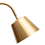 Торшер с мраморным столиком и золотым плафоном Ezio Floor Lamp варинант исполнения - 1 | Loft Concept в Сочи