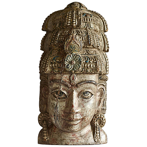 Арт-объект на стену Маска из массива акации Acacia Mask