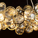 Люстра подвесная из золотых колец 57 см Golden Circles варинант исполнения - 5 | Loft Concept в Сочи