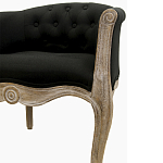 Кресло низкое в стиле прованс Louis French Armchair black flax варинант исполнения - 4 | Loft Concept в Сочи