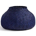 Корзина синяя Elewisa Wicker Basket варинант исполнения - 2 | Loft Concept в Сочи