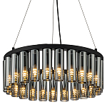 Люстра со стеклянными цилиндрическими плафонами Luminous Cylinders Smoky Round варинант исполнения - 1 | Loft Concept в Сочи