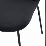 Стул черный с обивкой из велюра Black Archie Chair варинант исполнения - 6 | Loft Concept в Сочи