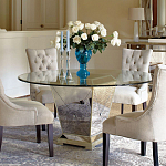 Стол обеденный круглый на зеркальном основании Spectacular Table варинант исполнения - 2 | Loft Concept в Сочи