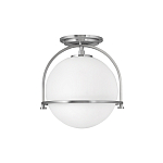 Потолочный светильник с плафоном в форме белого матового шара Hinkley варинант исполнения - 7 | Loft Concept в Сочи