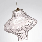 Подвесной светильник с плафоном из фактурного прозрачного стекла Light Ensemble варинант исполнения - 9 | Loft Concept в Сочи