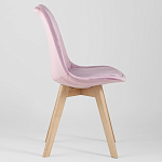 Стул с мягким велюровым сиденьем Arvika Pink варинант исполнения - 2 | Loft Concept в Сочи