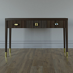 Дизайнерский Письменный стол Elsa Dreams Walnut с тремя ящиками варинант исполнения - 1 | Loft Concept в Сочи