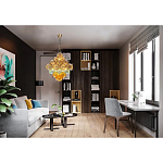 Люстра с каскадом из разноцветных круглых подвесов Key Lustar варинант исполнения - 1 | Loft Concept в Сочи