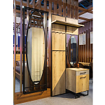 Зеркало овальное в металлической оправе в стиле лофт Urban Style Space варинант исполнения - 4 | Loft Concept в Сочи