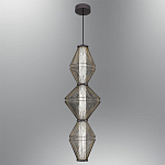 Подвесной светильник вертикальный с плетеным металлическим каркасом Metal Interweaving варинант исполнения - 1 | Loft Concept в Сочи