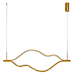 Подвесной светильник волнообразный изогнутый цвета латунь 3000К Spiral Lighting варинант исполнения - 3 | Loft Concept в Сочи