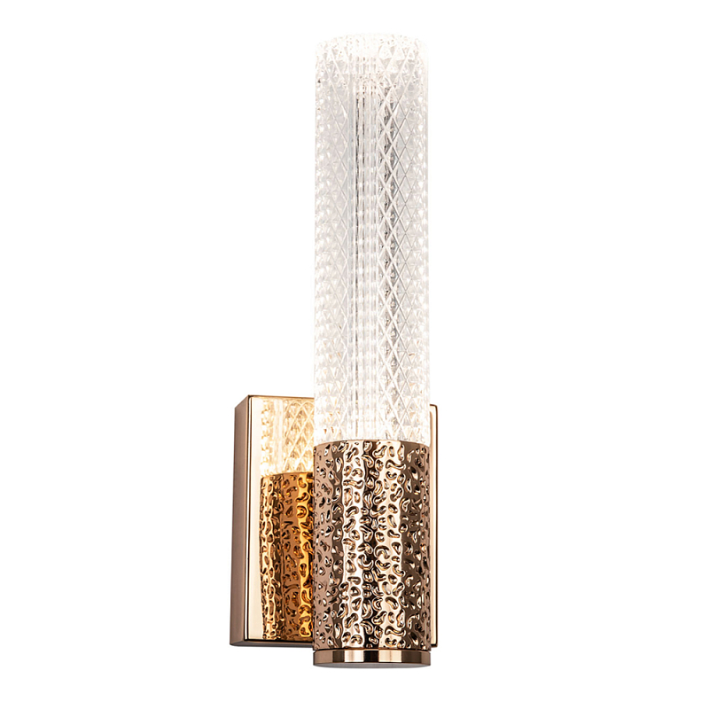 Бра Dew Drops Tube Gold Wall Lamp Прозрачный Золотой в Сочи | Loft Concept 