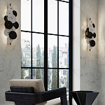 Бра светодиодное из черно-белых дисков Contrast Sample варинант исполнения - 7 | Loft Concept в Сочи