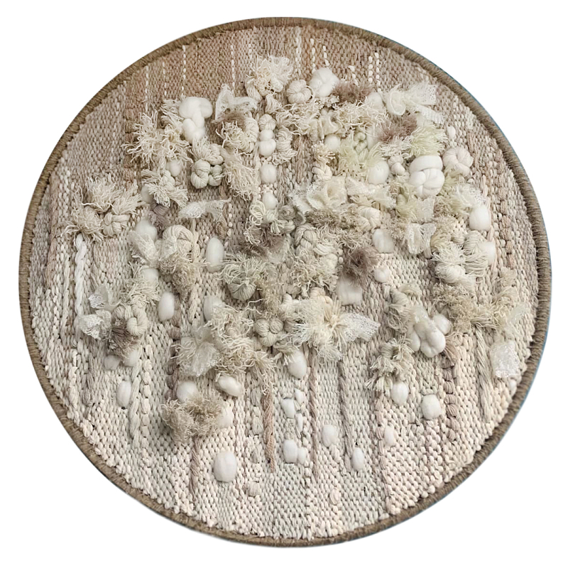 Круглый Вязанный Гобелен Абстракция Breath of Mist Wall Hanging Светло-бежевый Коричневый Круглый Вязанный Гобелен Абстракция Breath of Mist Wall Hanging Светло-бежевый Коричневый в Сочи | Loft Concept