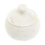 Сахарница из натурального камня Мрамор Белый Stone Sugar Bowls варинант исполнения - 2 | Loft Concept в Сочи