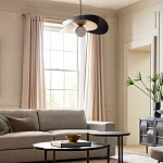 Люстра круглая с 2-мя металлическими абажурами Andromeda варинант исполнения - 6 | Loft Concept в Сочи