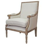 Кресло William Classical Armchair beige flax варинант исполнения - 3 | Loft Concept в Сочи
