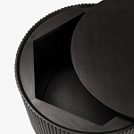 Черный приставной стол с местом для хранения Smart Textured Table варинант исполнения - 2 | Loft Concept в Сочи