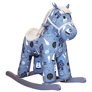 Лошадка-качалка голубая John Pony