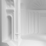 Встраиваемый в стену гипсовый светильник под покраску с арками и рельефными колоннами Antiquity Athena варинант исполнения - 8 | Loft Concept в Сочи