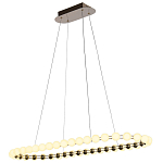 Люстра подвесная светодиодная с круглыми плафонами белого цвета PEARLS Suspension 100  варинант исполнения - 4 | Loft Concept в Сочи